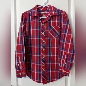 Two Arizona Boys Long Sleeve Button Down Plaid Shirts